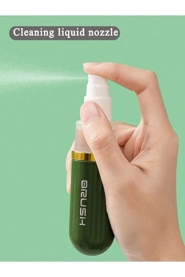 3 Function Shoe Cleaning Brush Travel Type Cleaning Pen Shoe Wiper Spray